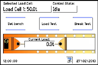 TS7000 Screen View - Test Bench